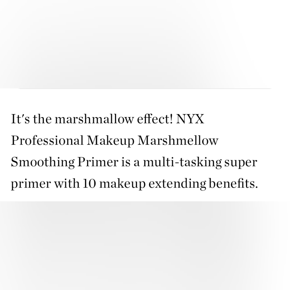 NYX The Marshmallow Primer Full Size 1.01 fl oz 🆕 - Picture 6 of 6